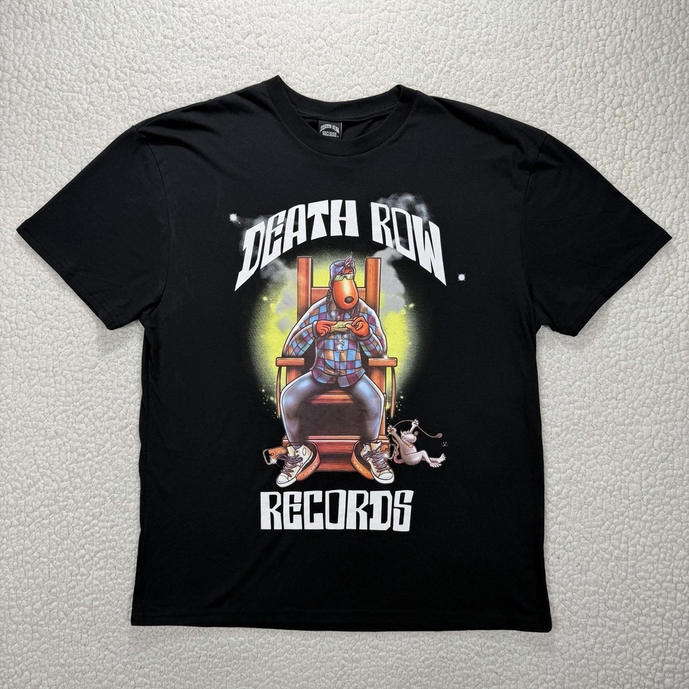 Death Row Records Graphic T-Shirt Men's‎ XL Still Smokin NWT Hip Hop Snoop Dogg